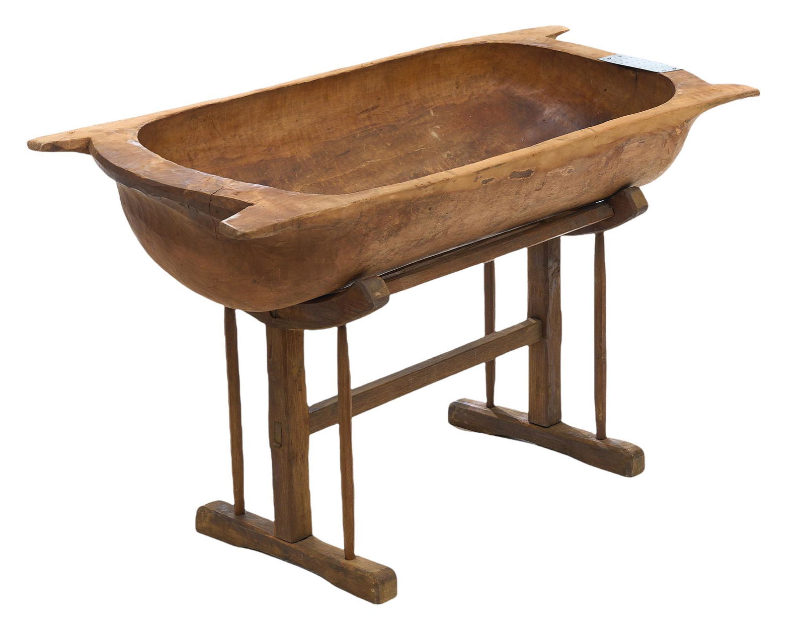 Rustic Wooden Dough Trough on Stand (1 of 4)