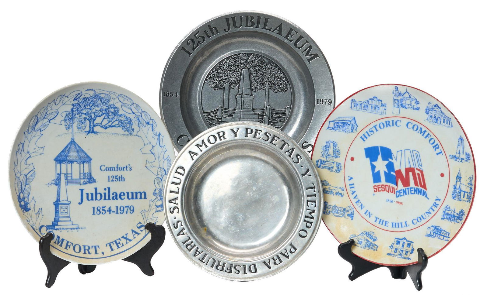 Collection of (4) Vintage Texas Decorative Plates (1 of 5)