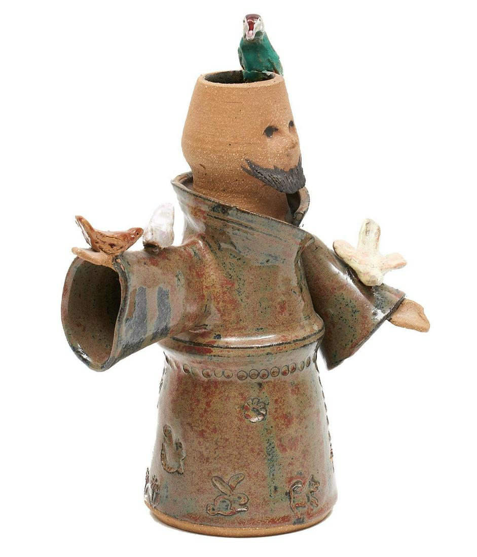 Nancy Pawel (1928-2021, TX), St. Francis Figurine (1 of 4)