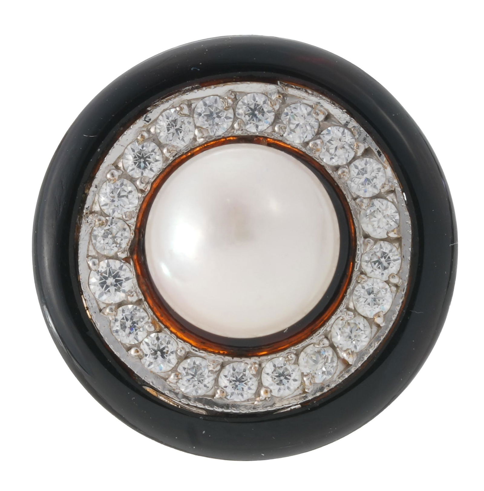 Onyx Pearl 14k Gold Ring (1 of 3)