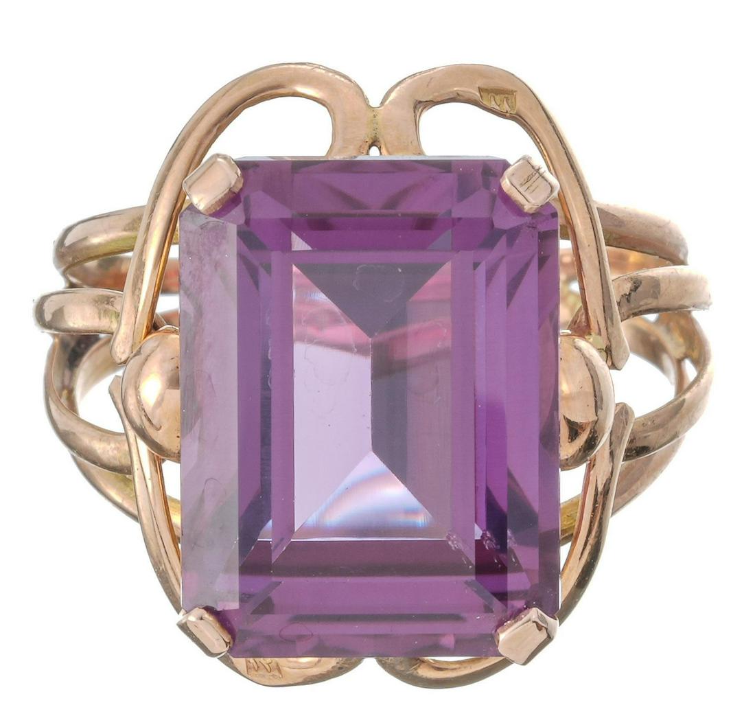 Vintage Alexandrite 14K Gold Ring (1 of 3)