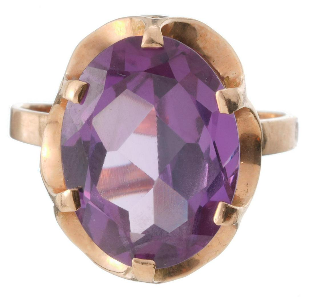Vintage Alexandrite 14K Gold Ring (1 of 2)