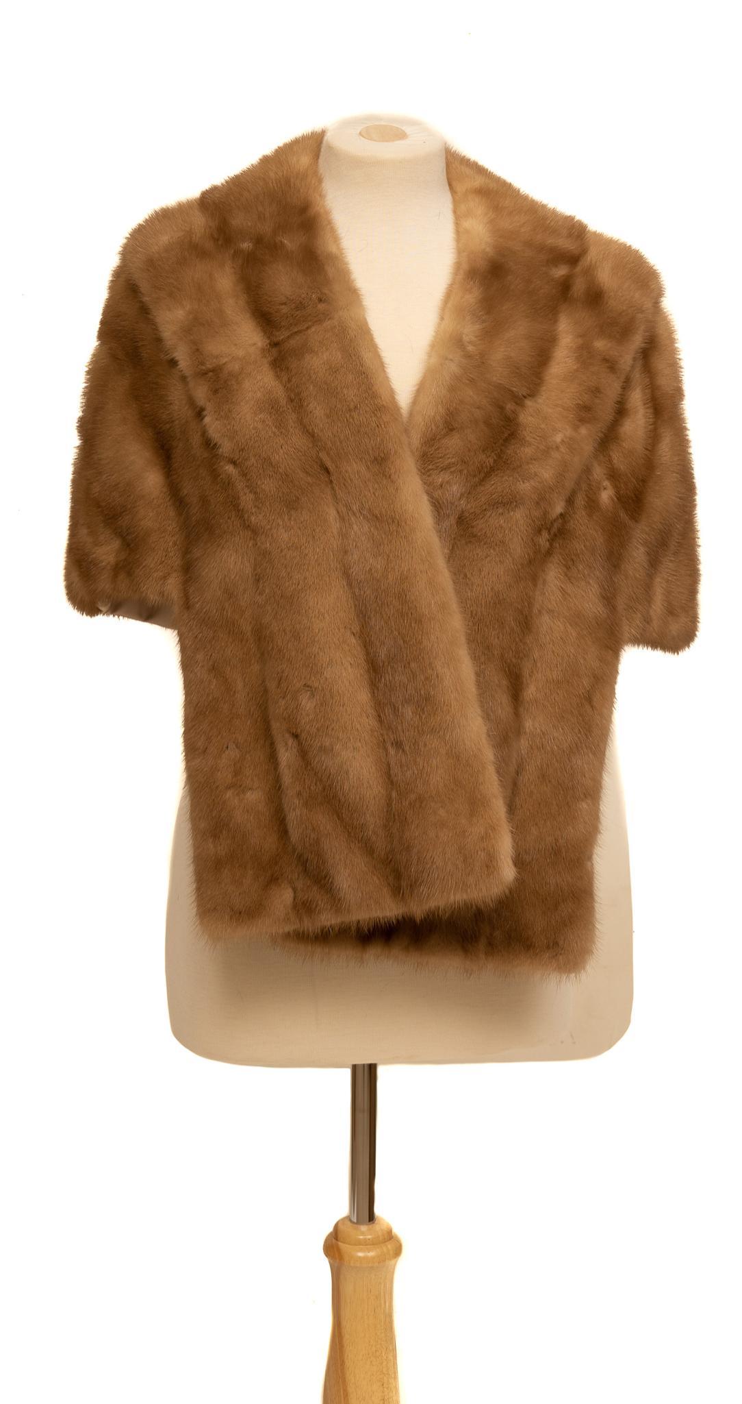 Vintage Elder-Beerman Pastel Mink Fur Stole (1 of 8)