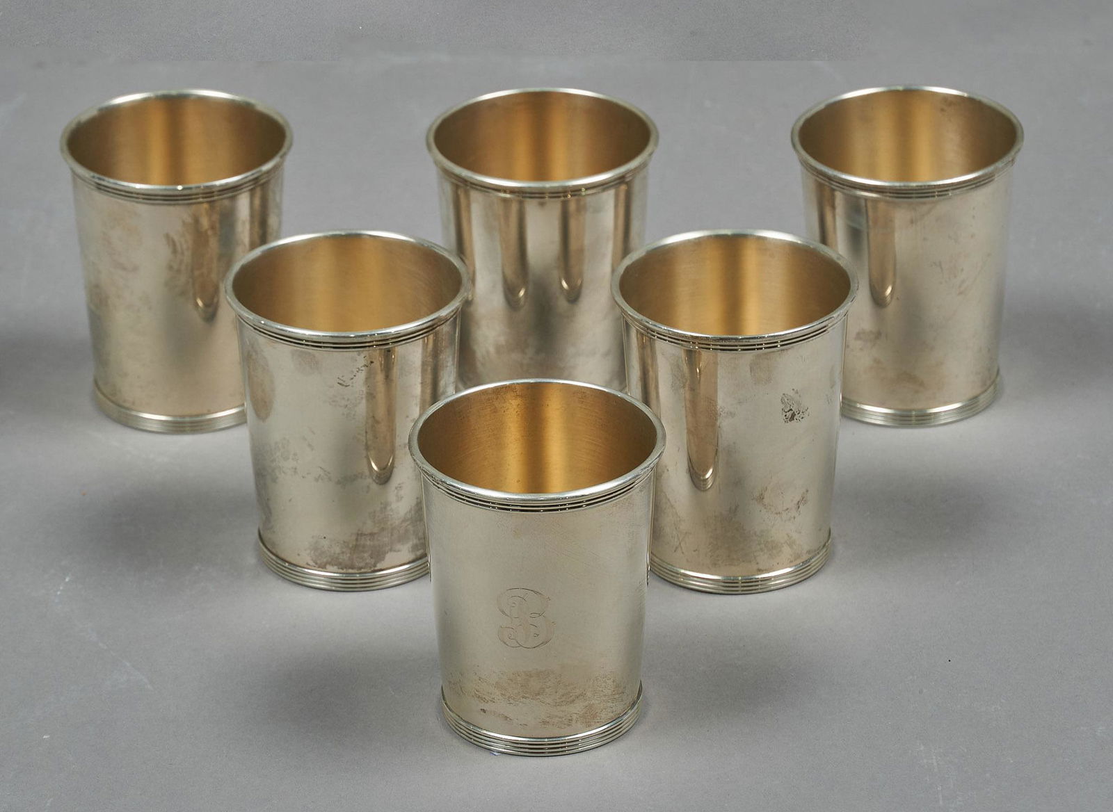 Collection of (6) Gorham Sterling Mint Julep Cups (1 of 4)