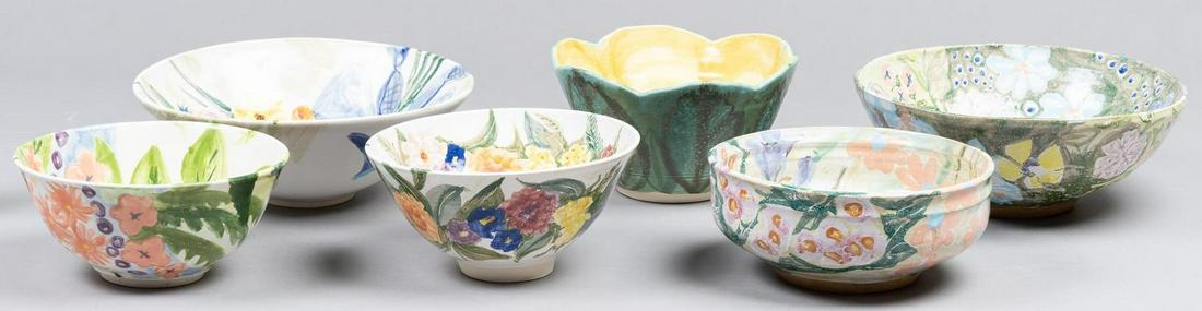 Nancy Pawel (1928-2021, TX), (6) Ceramic Bowls (1 of 8)
