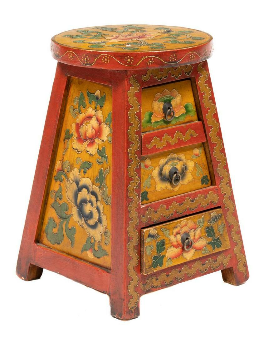 Hand Painted Side Table (1 of 6)