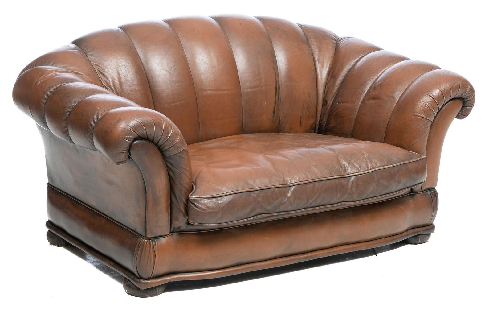 Vintage Leather Loveseat (1 of 3)