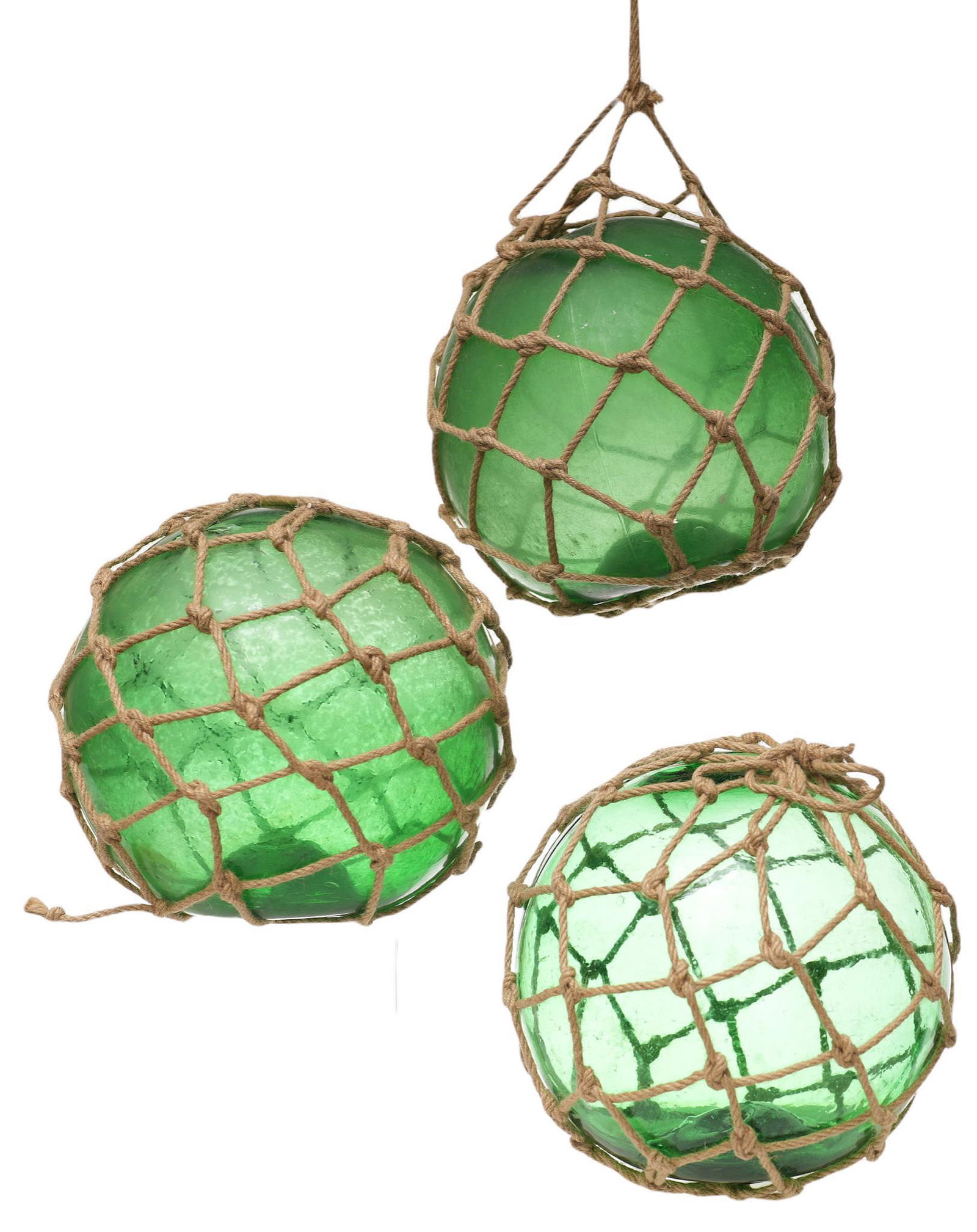 (3) Vintage Hand Blown Glass Nautical Floats (1 of 5)