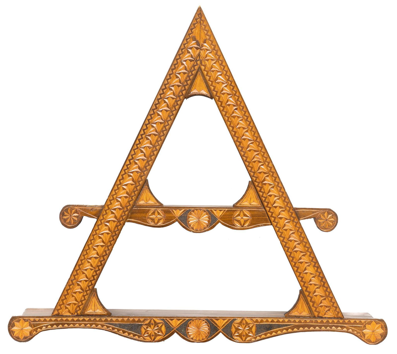 Tramp Art Wall Shelf (1 of 4)