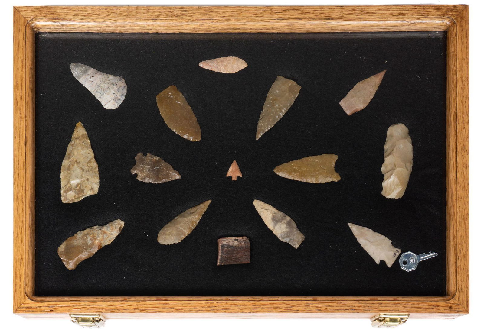 Framed Arrowhead Point Display, To Include 15 Artifacts (1 of 10)