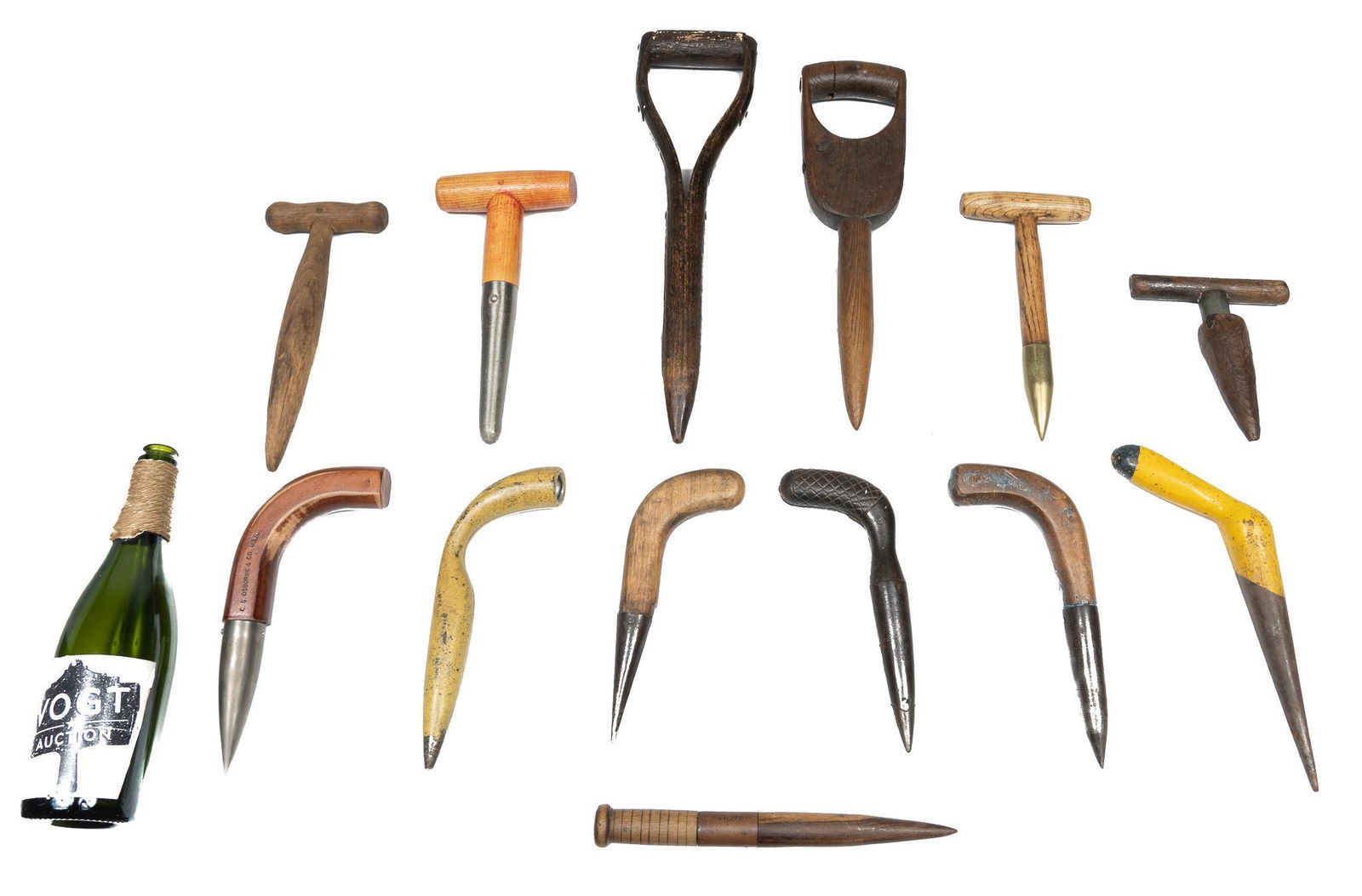 Collection of Vintage Wooden Yard Stick Dibbers (1 of 9)