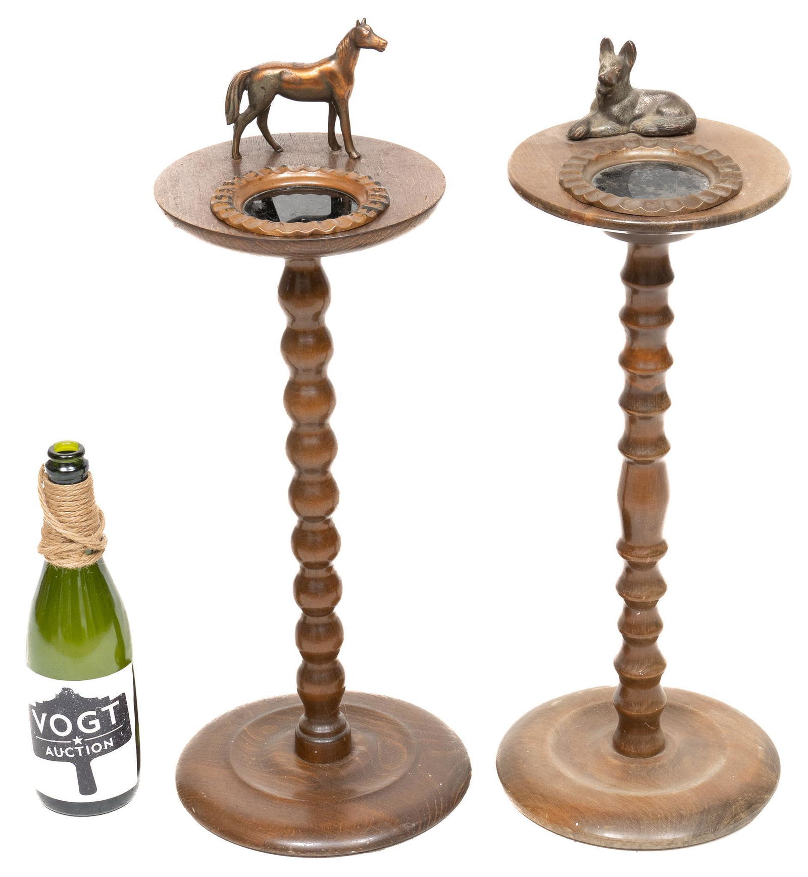 Pair of Floor Ashtrays, Horse and Dog (1 of 8)