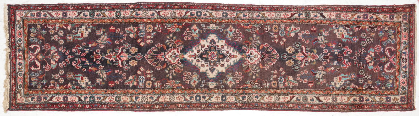 French Style Rug Runner, 10'7" x 2'8" (1 of 2)