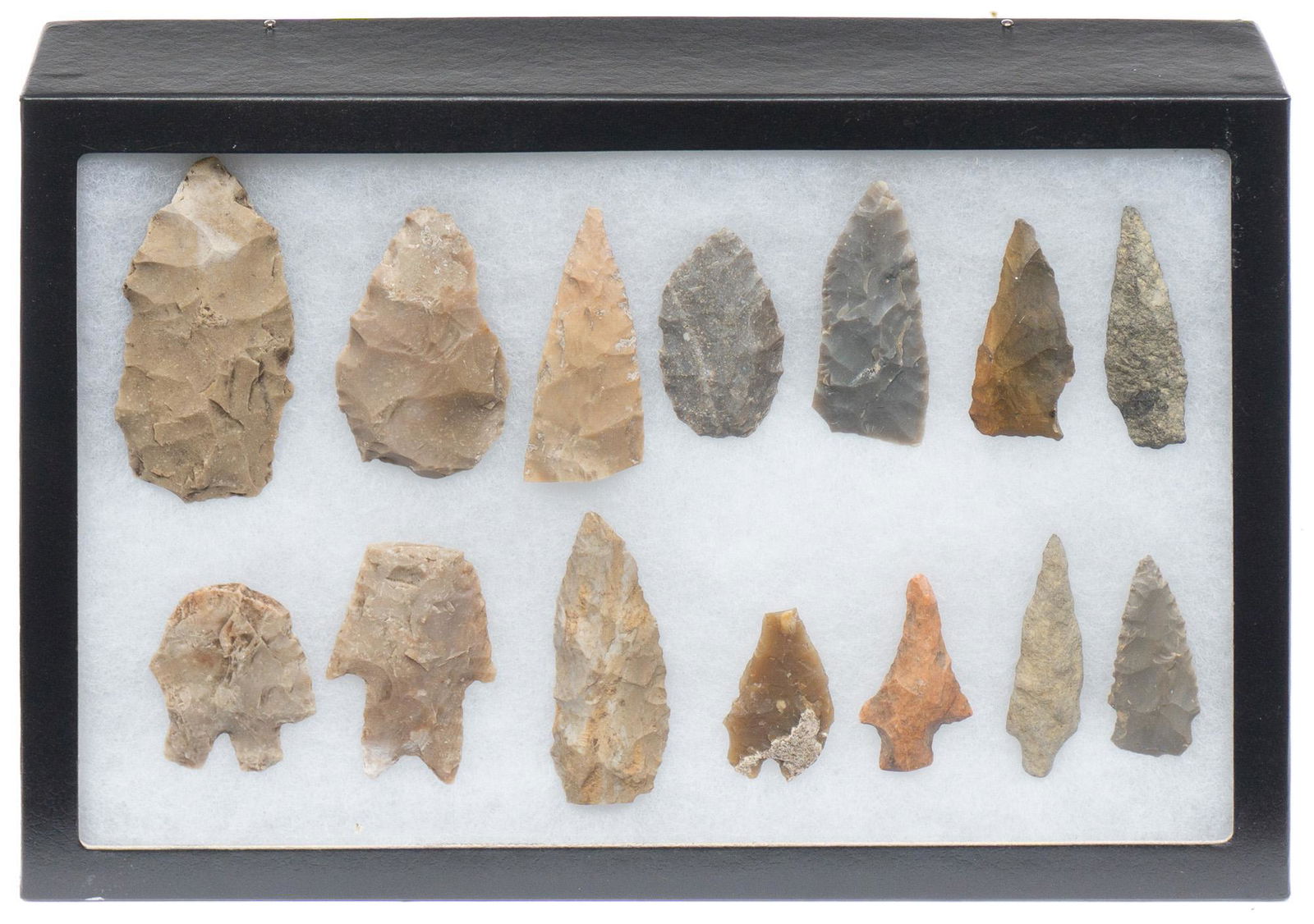 Framed Arrowhead Point Display, To Include 14 Artifacts (1 of 8)