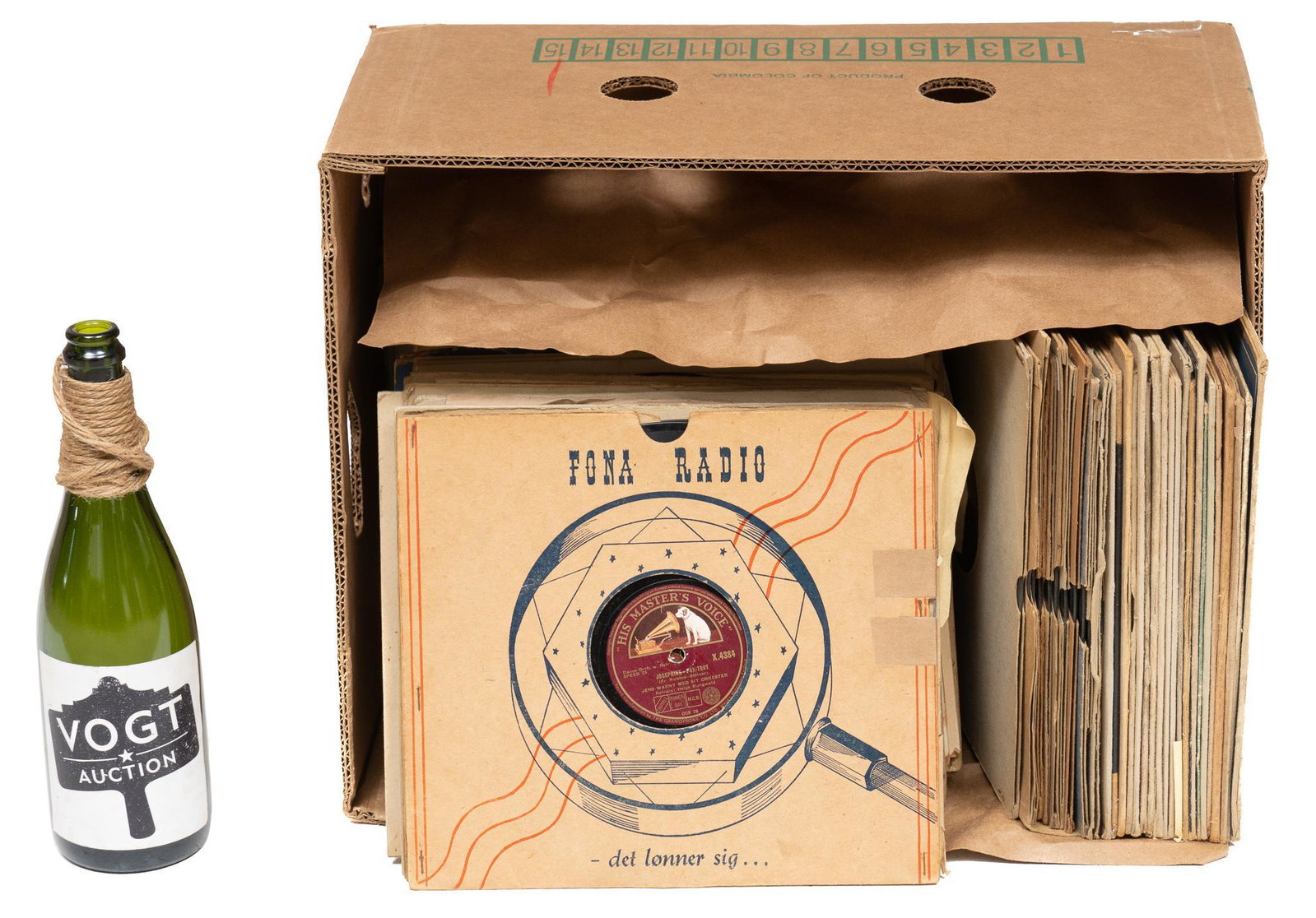 Set of Eight Track Victrola Records: Set of vintage Victor Victrola Records, to include records with iconic trademark, His Master's Voice 10"d/ each We happily provide seamless shipping services on everything we sell. Please emai