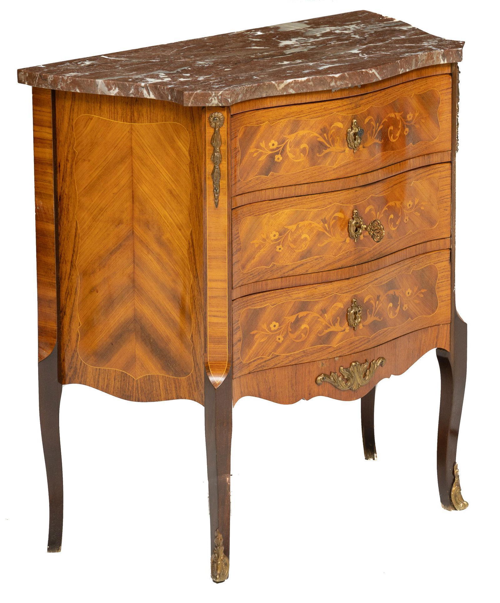 French Empire Style Marble Top Commode (1 of 4)