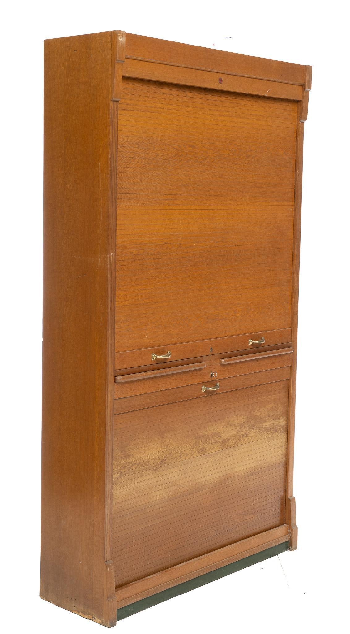 Vintage German Tambour Cabinet (1 of 7)