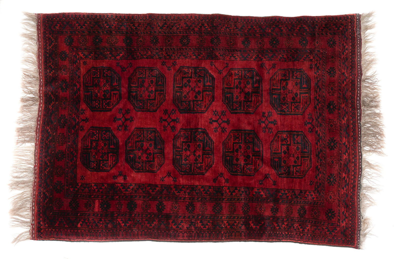 Handwoven Afghani Style Rug, 5'1" x 7'4" (1 of 2)