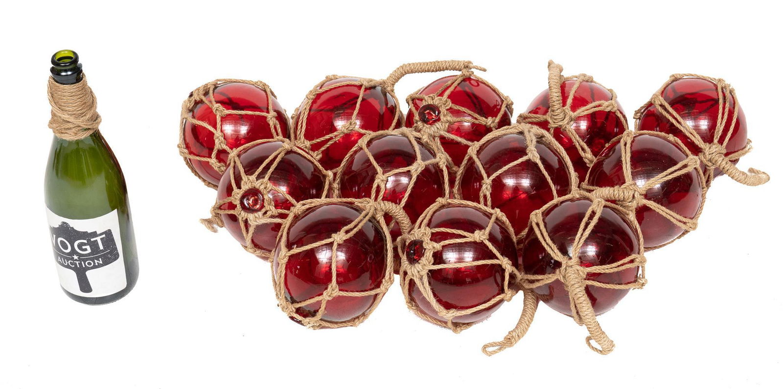 Set of (12) Hand-Blown Nautical Glass Floats (1 of 3)