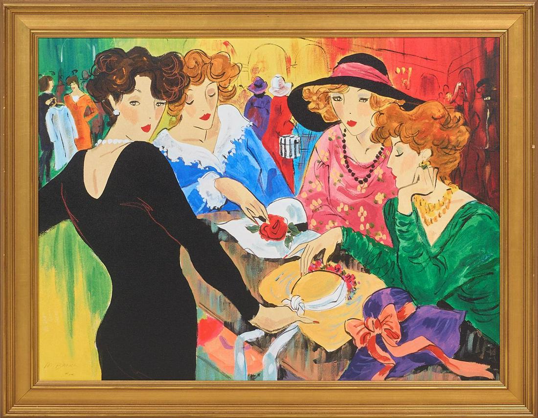 Marcia Gillman Banks (b. 1934), "Chic in Black", 2004: Marcia Banks (b. 1934), titled "Chic in Black", dated 2004, giclee artist's proof numbered 13/15, framed sight: 29.5" x 39.5", frame: 35" x 46" Provenance: The Collection