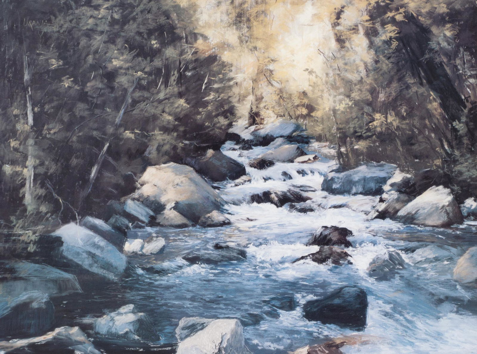 Urania Christy Tarbet (1931-2019, CA), River Rapids (1 of 5)