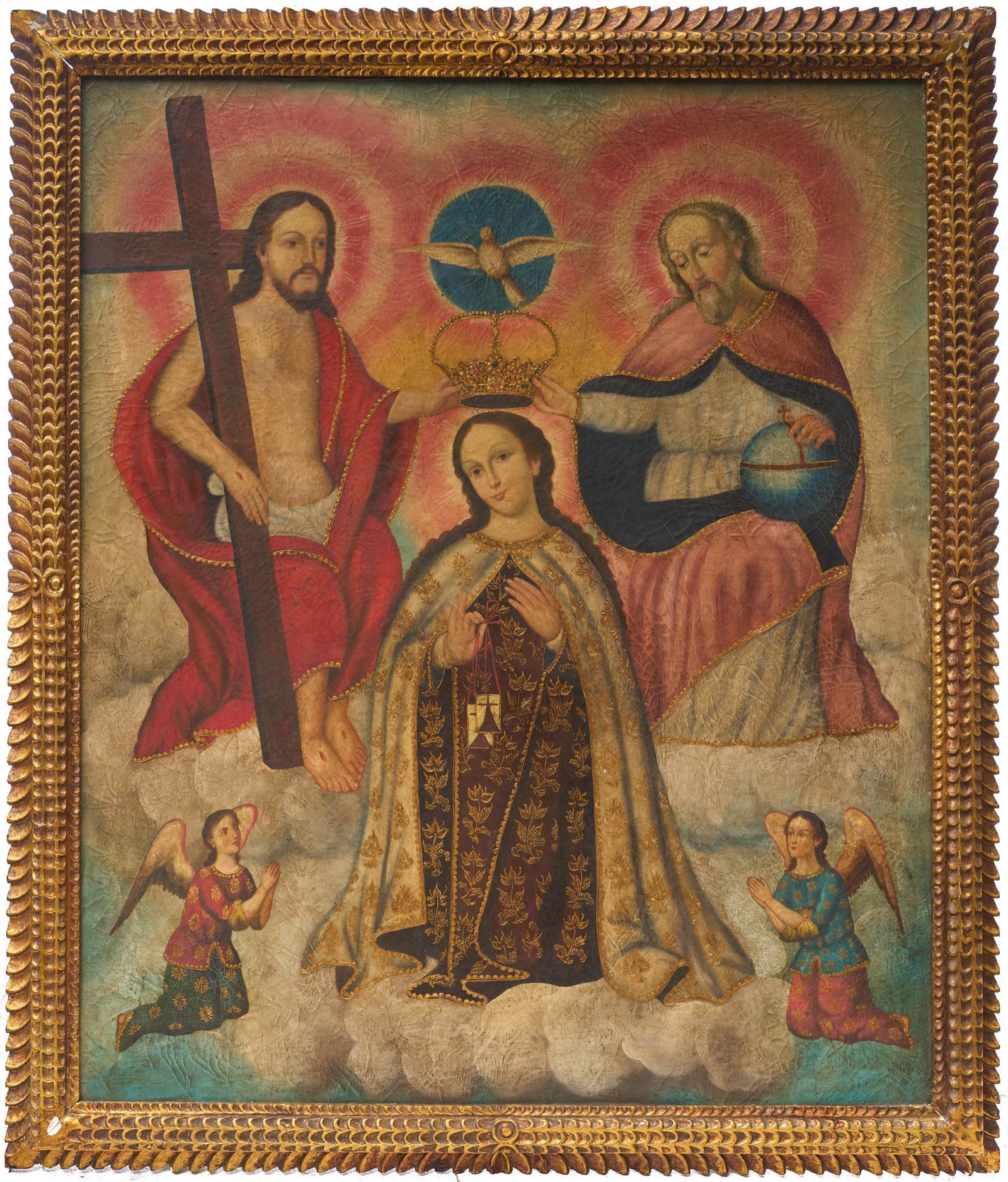 Crowning of the Virgin Mary, Oil on Canvas (1 of 2)