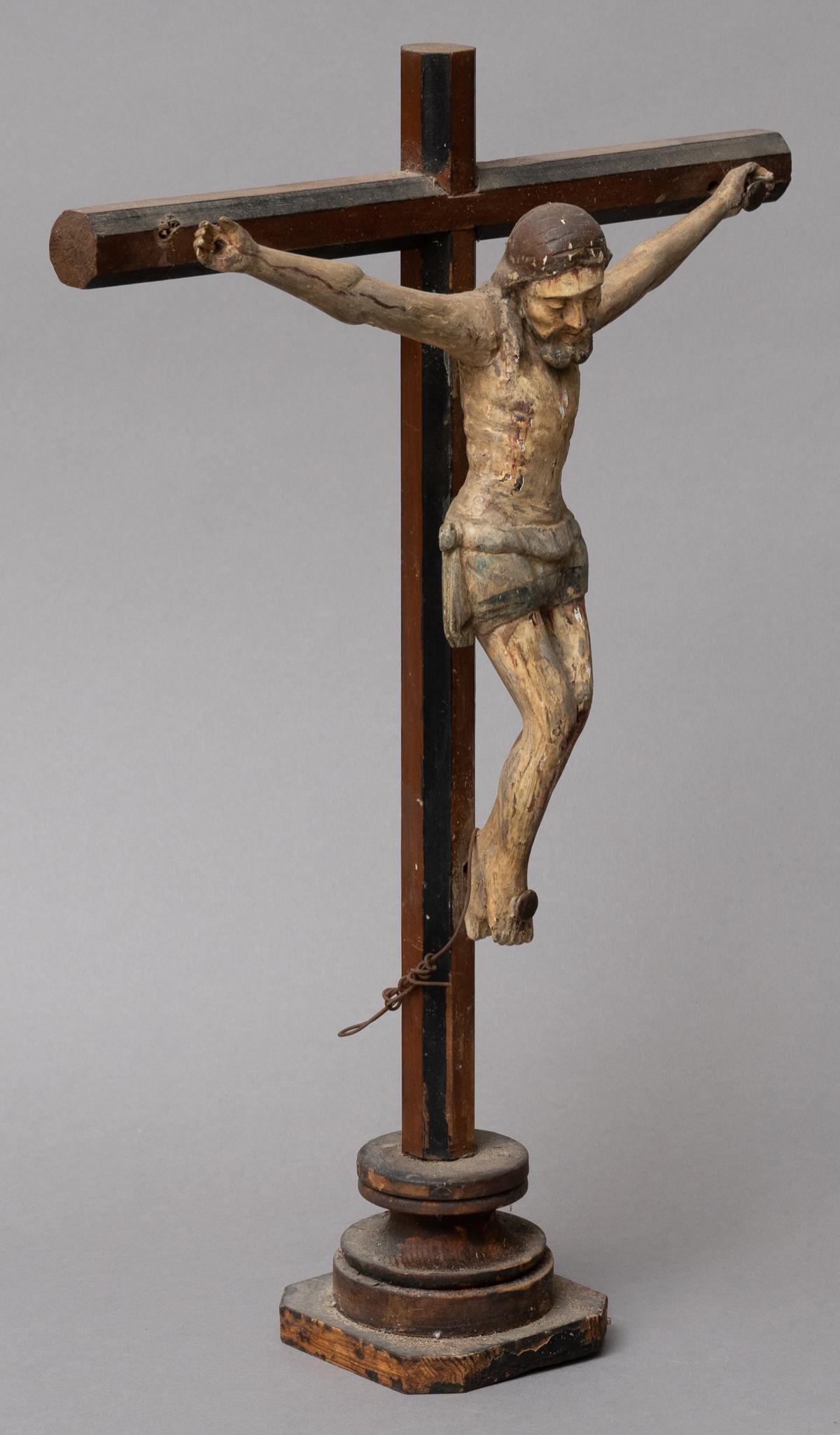 20th C. Mexican Santos, Christ on the Cross (1 of 6)