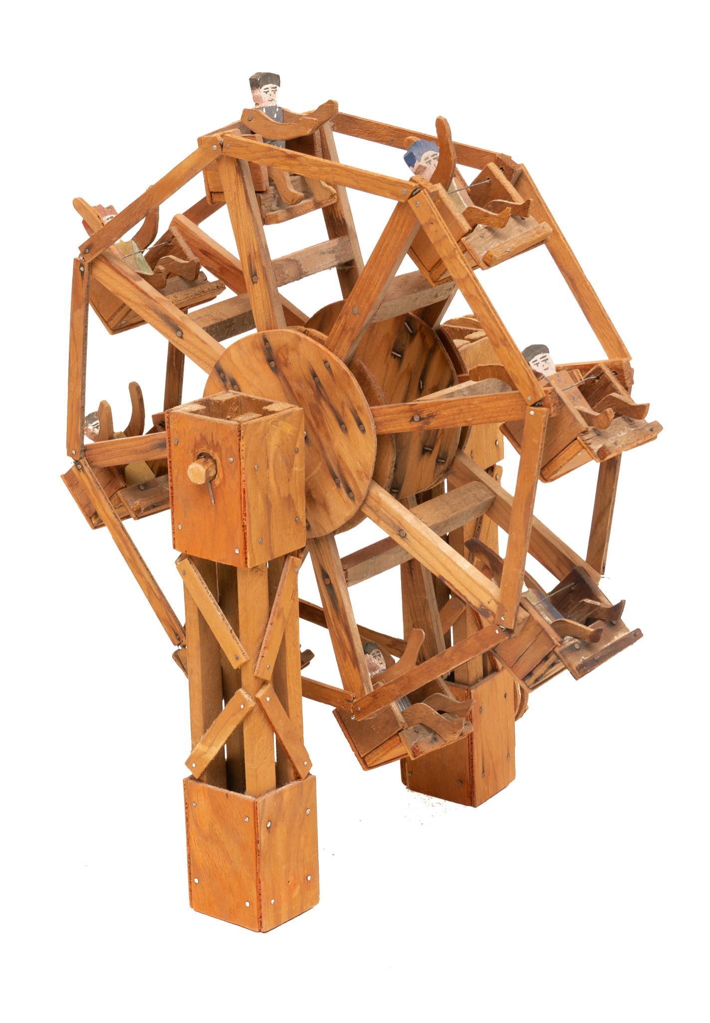 20th C. Mexican Folk Art Kinetic Ferris Wheel (1 of 6)