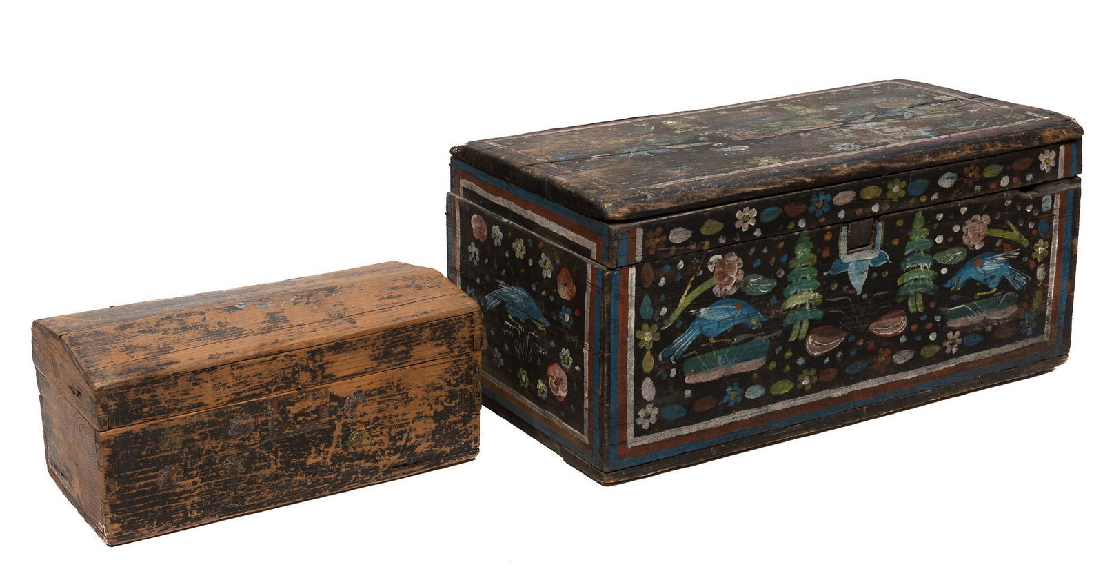 (2) Mexican Folk Art Trunks (1 of 6)