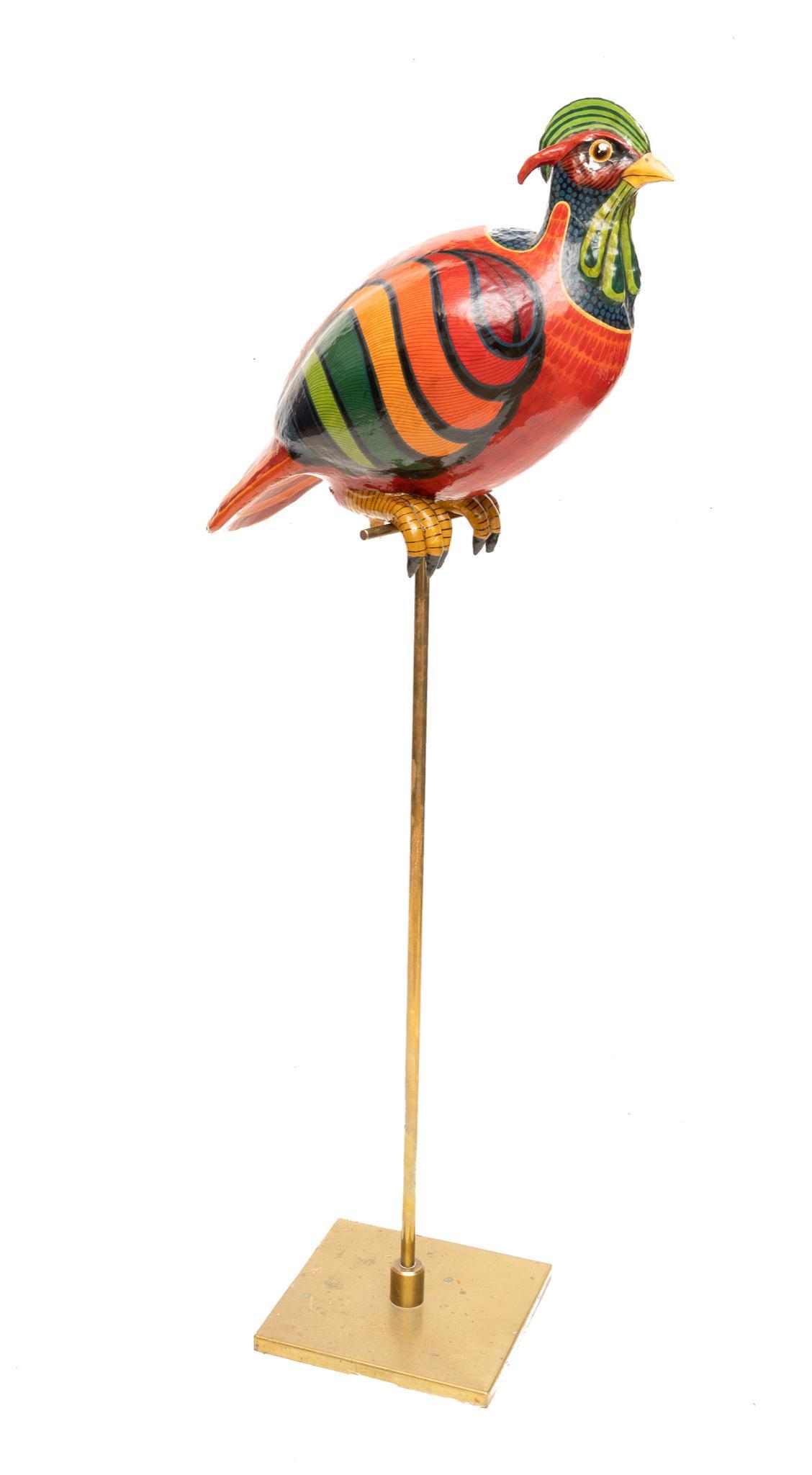 Sergio Bustamante (b.1949, Mexico), Bird on Stand (1 of 7)