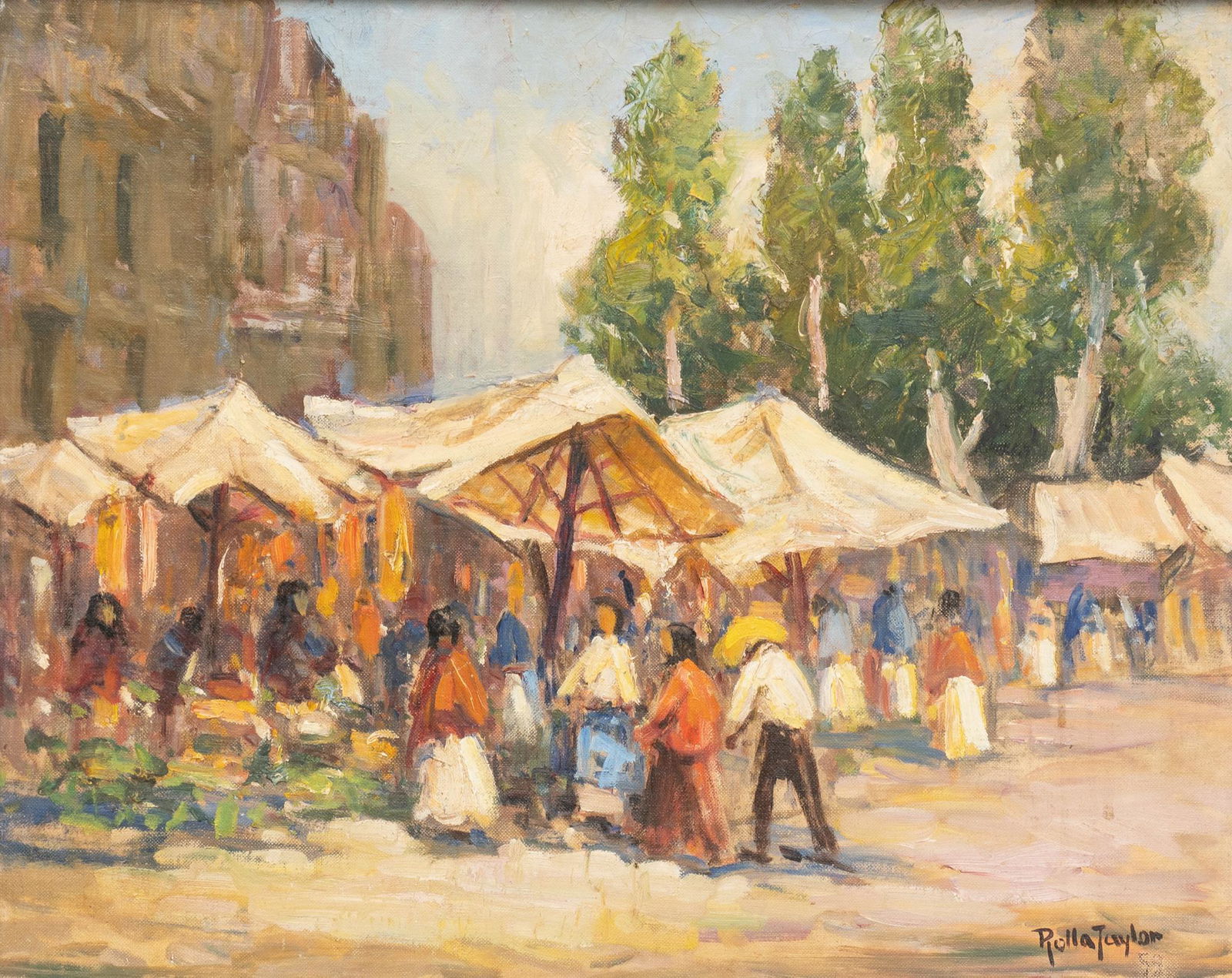 Rolla Taylor (1872-1970, USA), Marketplace (1 of 6)