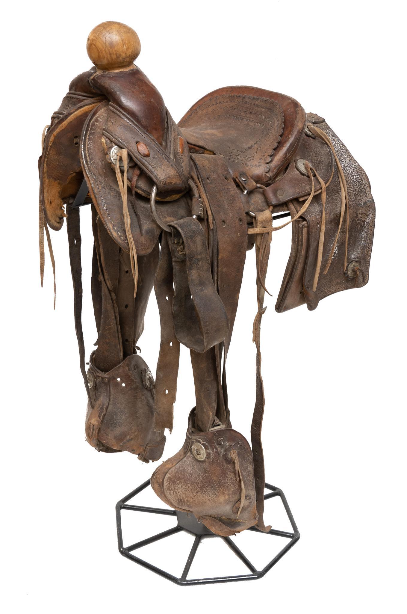 Antique Mexican Wooden Tree Saddle (1 of 8)