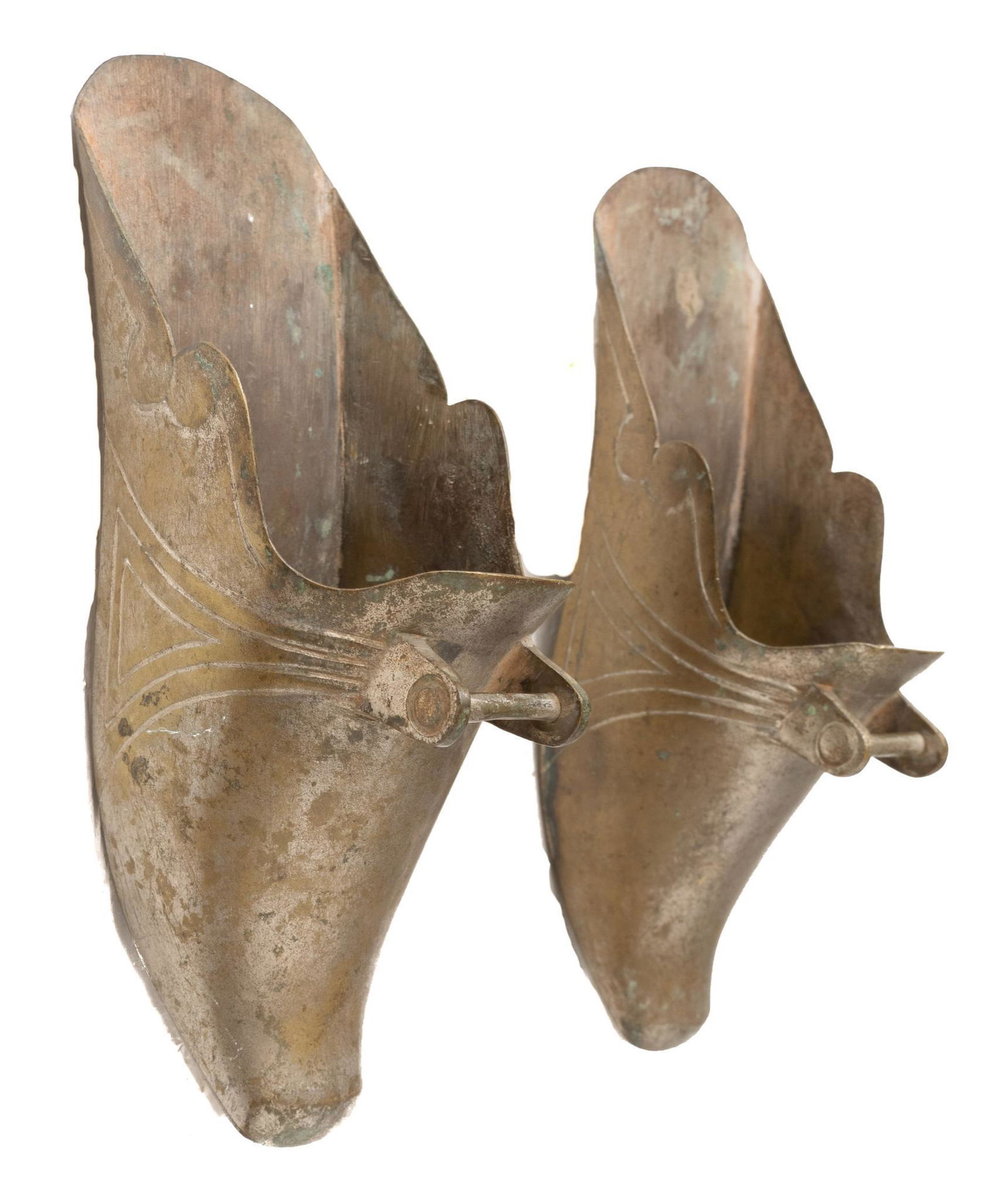 Spanish Colonial Style Brass Conquistador Stirrups (1 of 3)