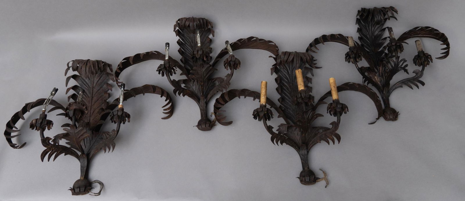 Set of (4) Iron Sconces (1 of 7)