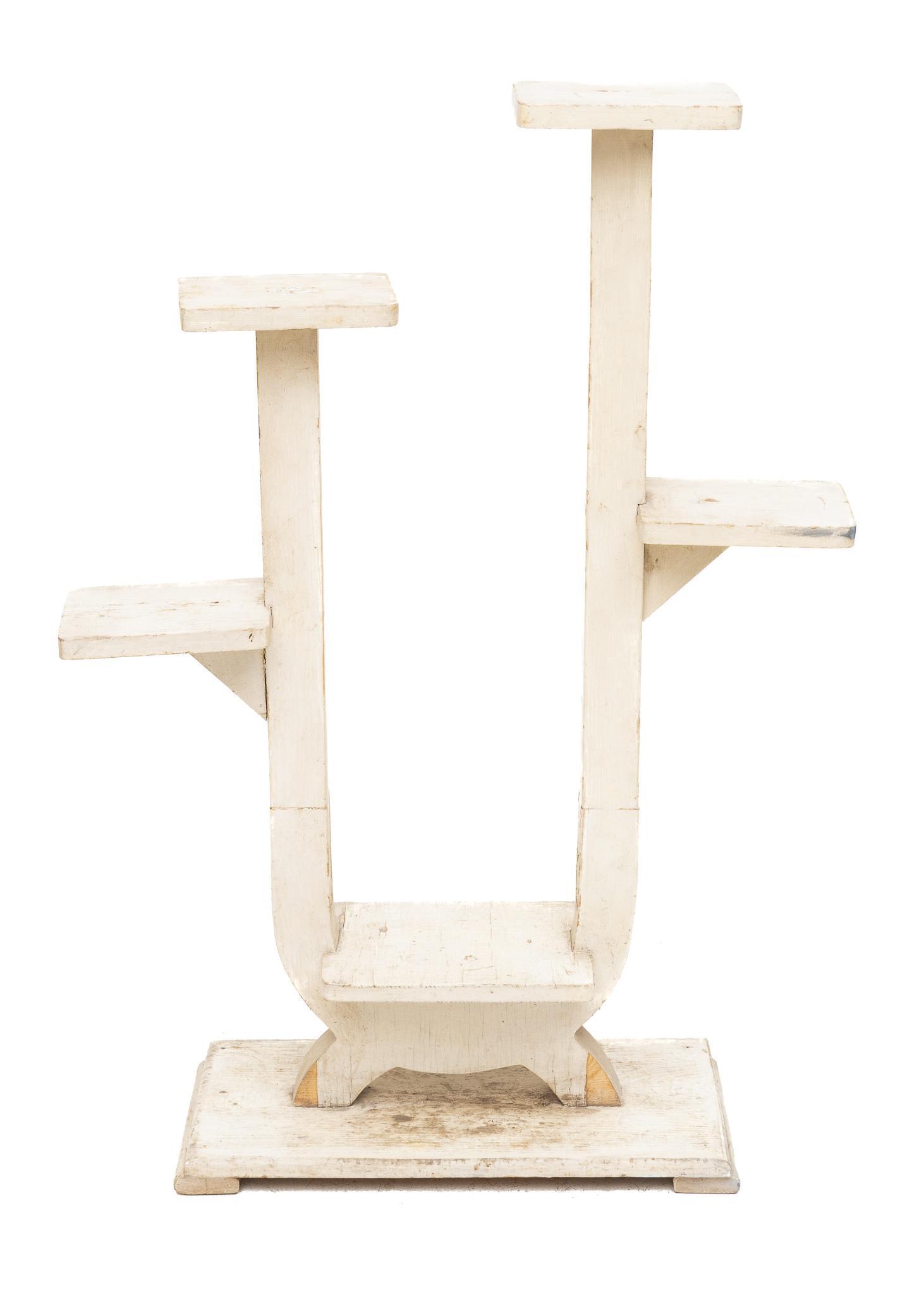 Painted Wooden Whatnot Shelf (1 of 4)