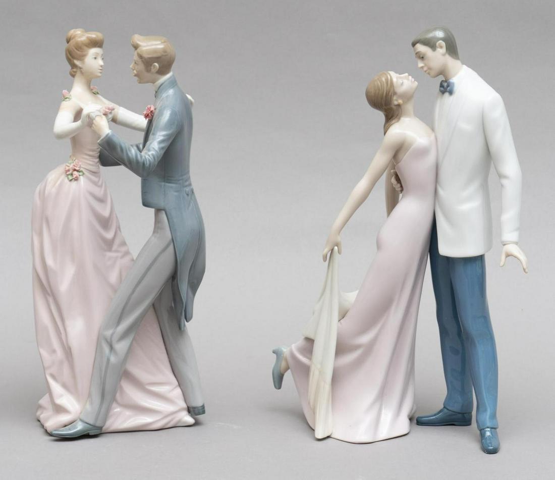 Pair of Lladro Porcelain Anniversary Figurines (1 of 5)