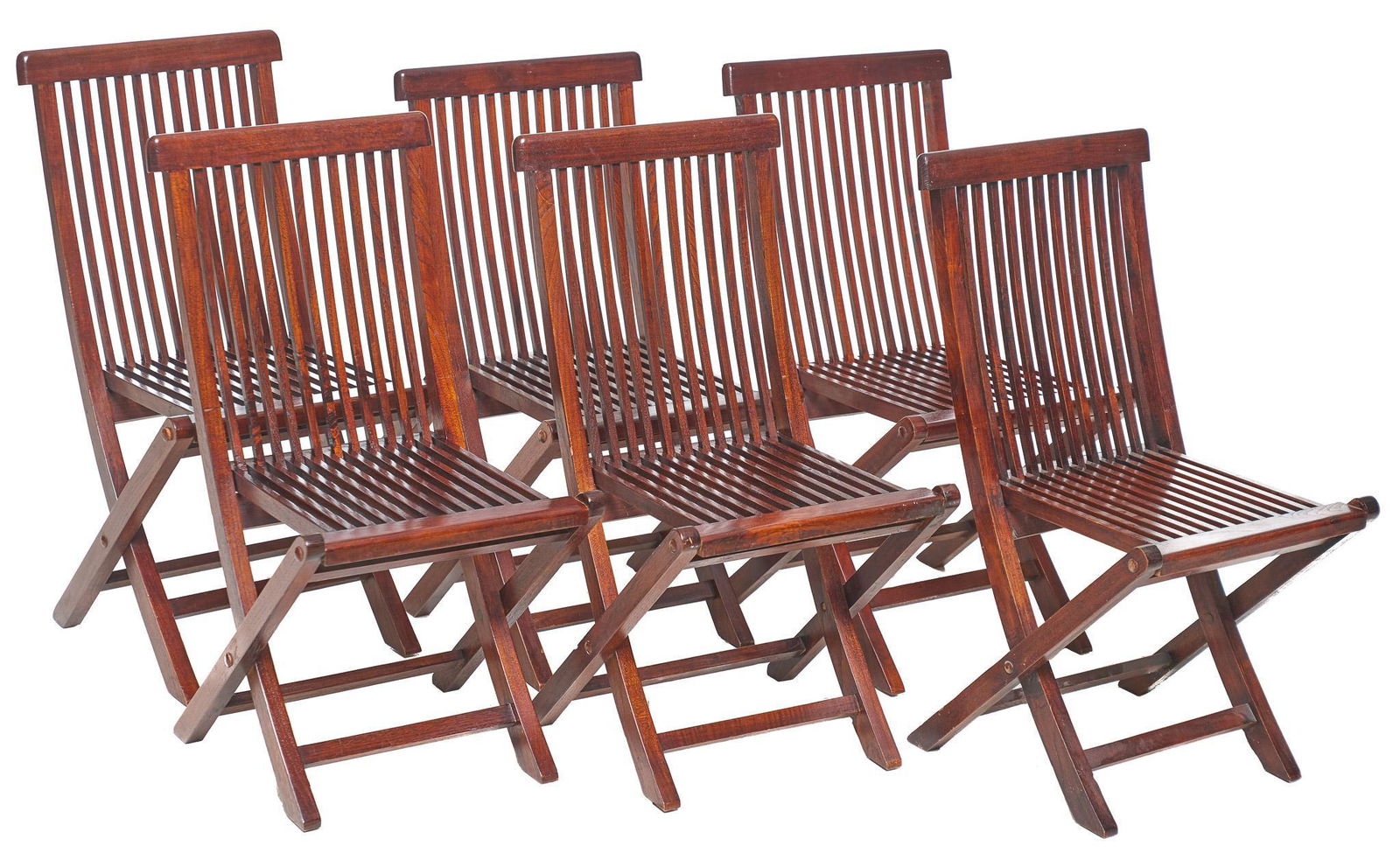After Mira Nakashima, 6 Mid-Century Folding Chairs (1 of 4)