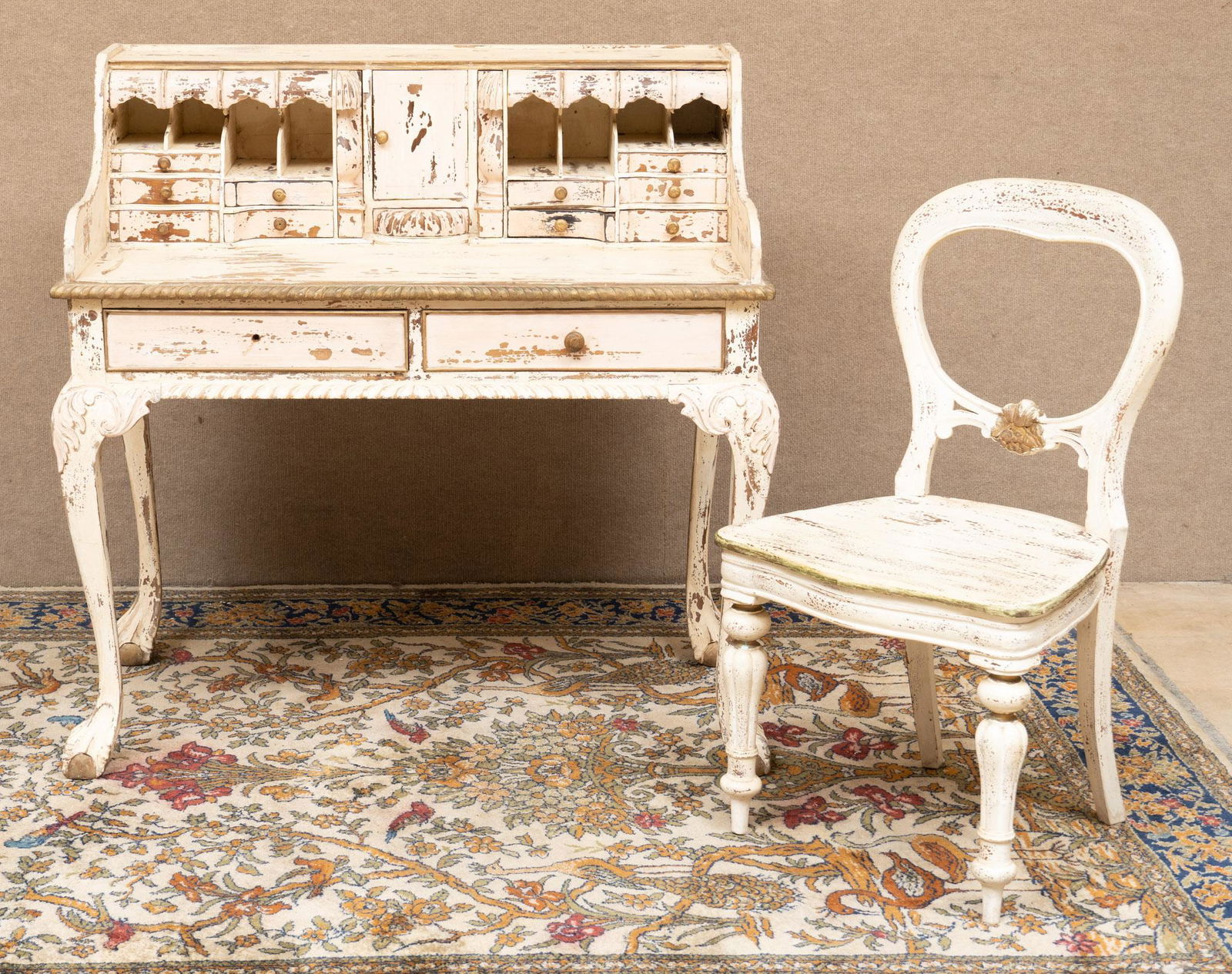 Farmhouse Writing Desk and Chair (1 of 4)