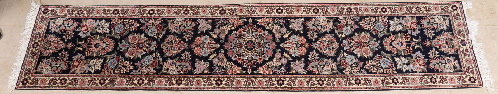 Hand-Woven Kerman Style Runner Rug, 12' x 2' 6" (1 of 2)