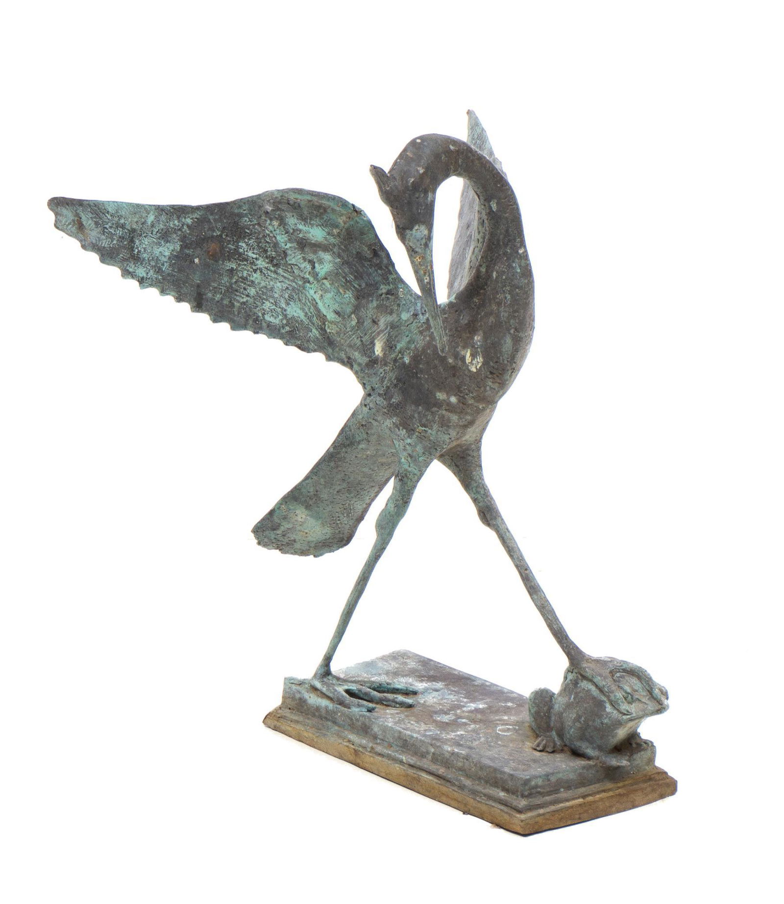Crane and Frog, Bronze (1 of 4)