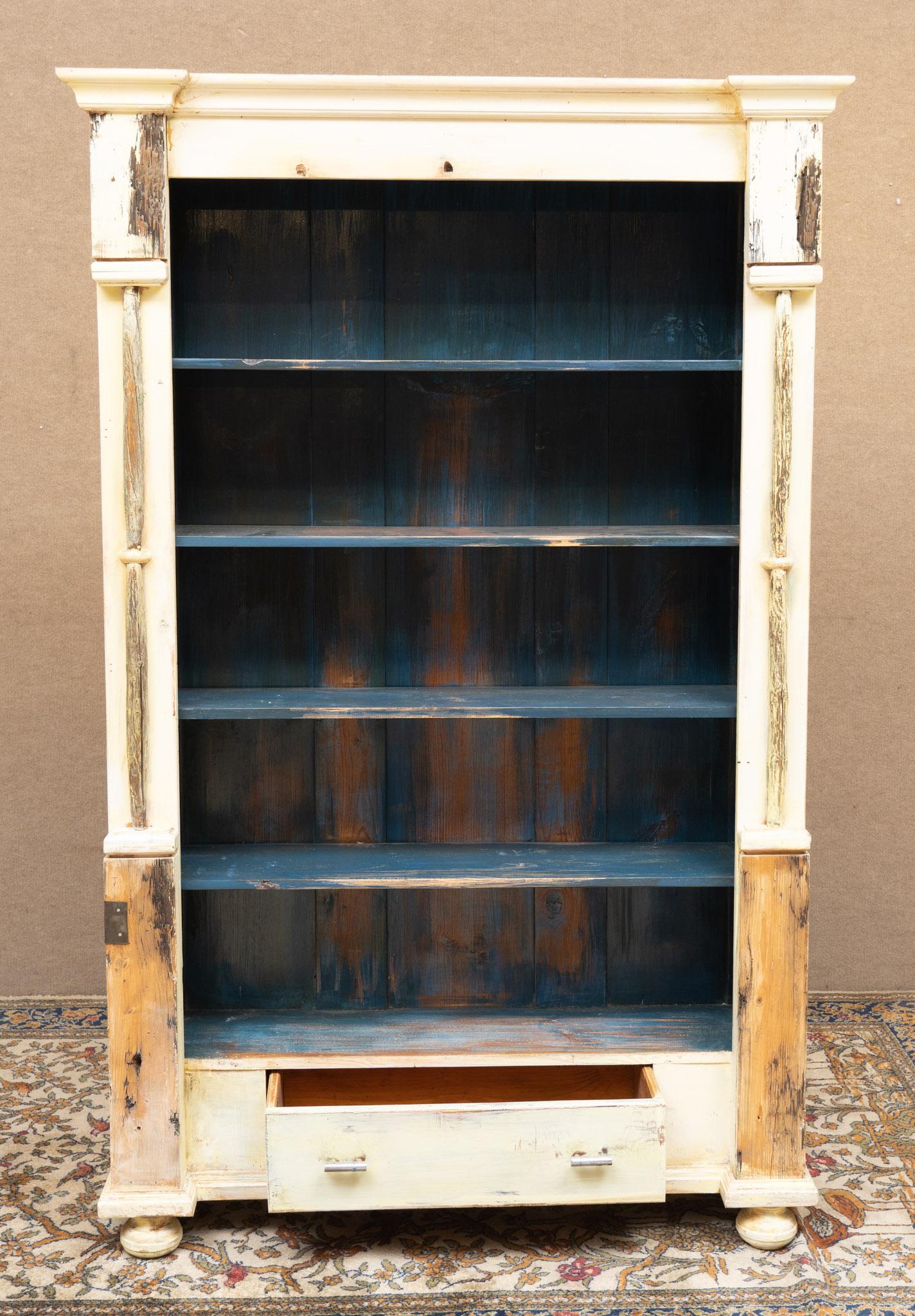 Painted Farmhouse-style Bookcase (1 of 3)