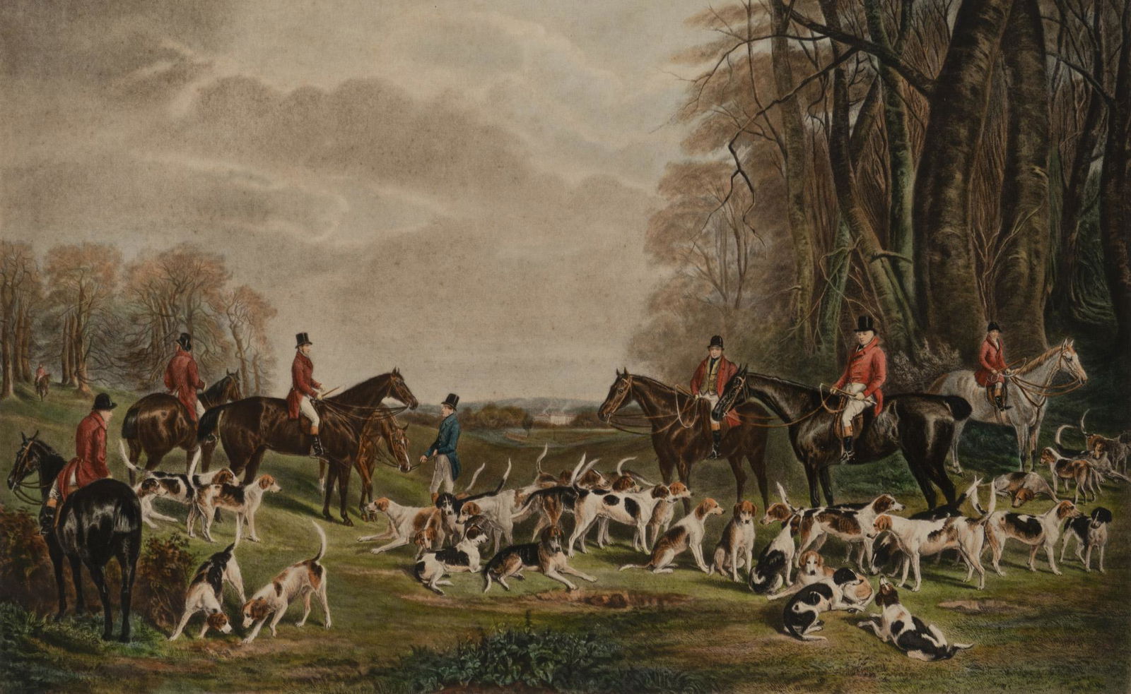 "The Meet at Blagdon", Print (1 of 4)