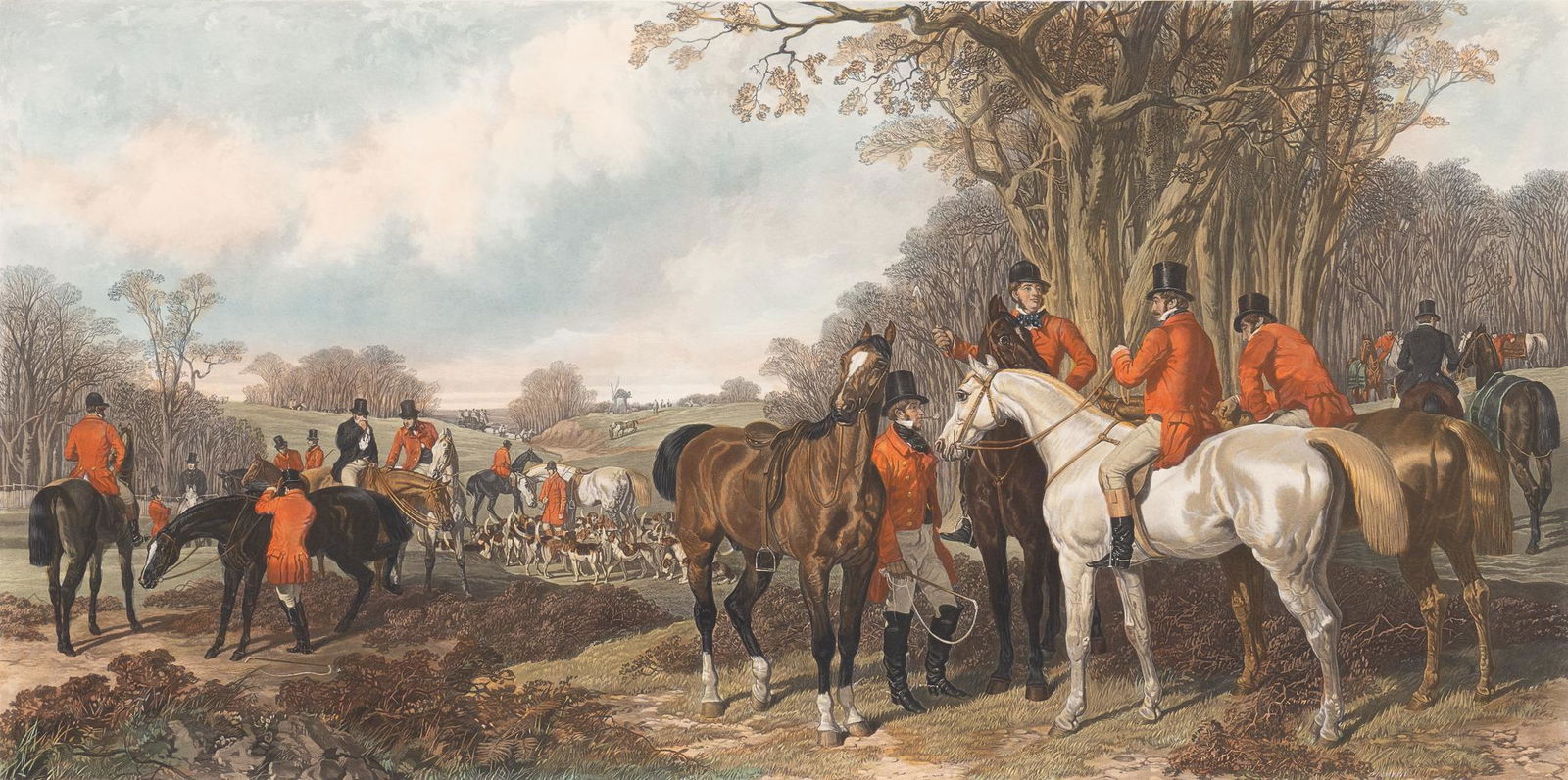 Fores's National Sport Lithographic Print (Plate 1), "The Meet" (1 of 12)