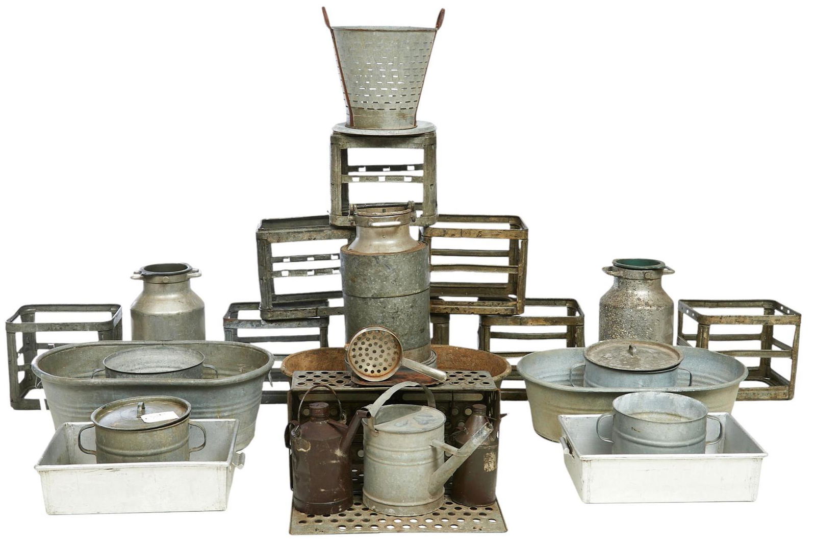 Collection of Farmhouse Galvanized Goods (1 of 7)