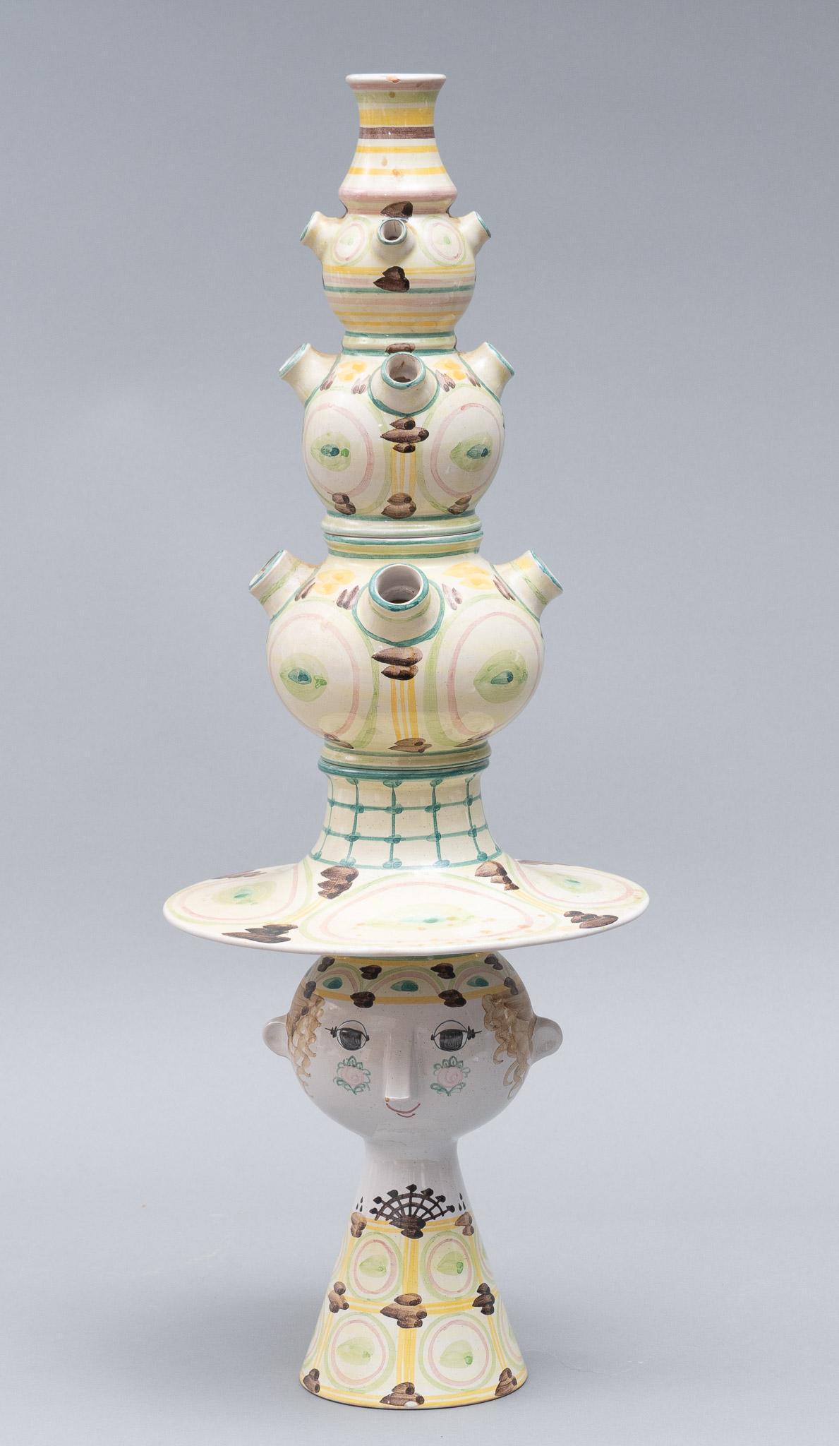 Bjorn Wiinblad (1918-2006, Denmark) Modernist Stacking Tulipiere (1 of 5)