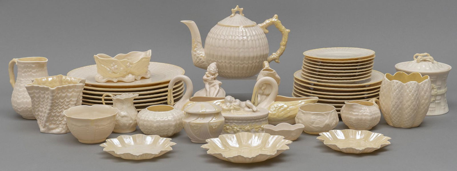 Set of Irish Belleek Porcelain Servingware (1 of 7)