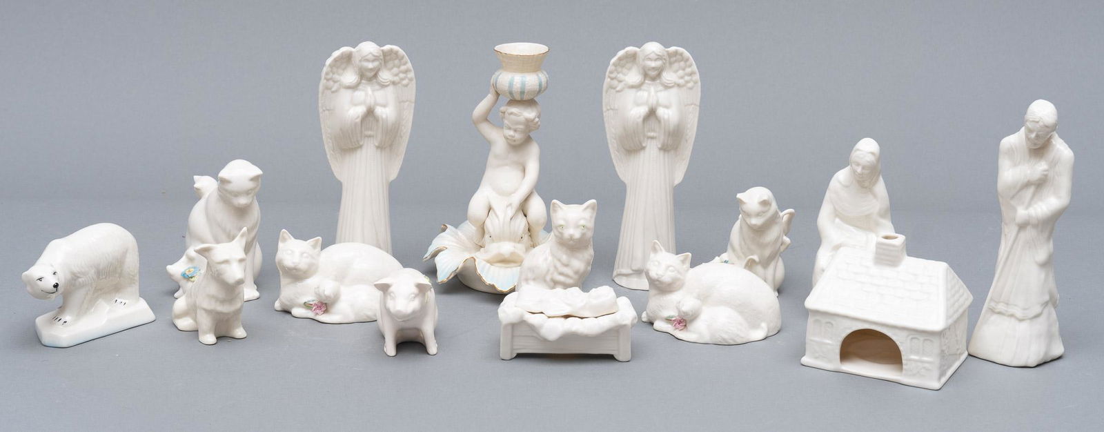 Belleek Ceramic Figurines (15) (1 of 2)