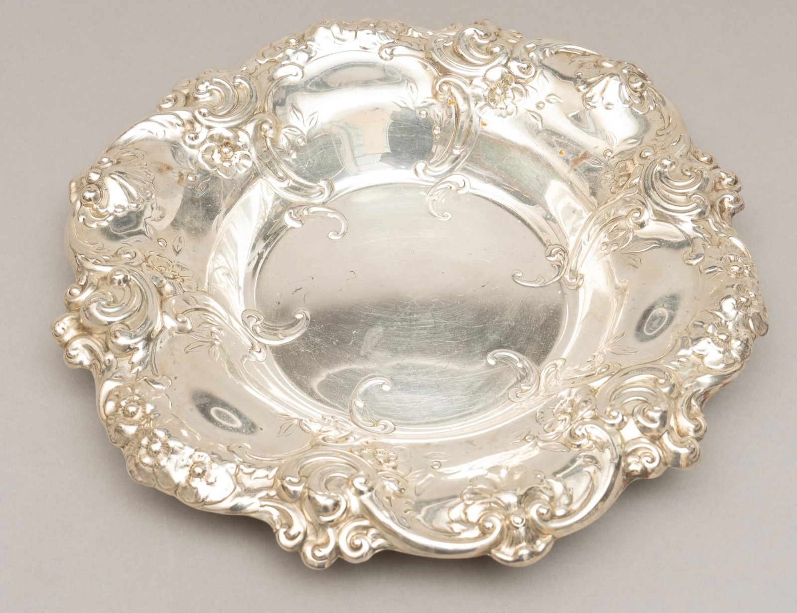 Gorham Sterling Silver Repousse Floral Bowl (1 of 6)
