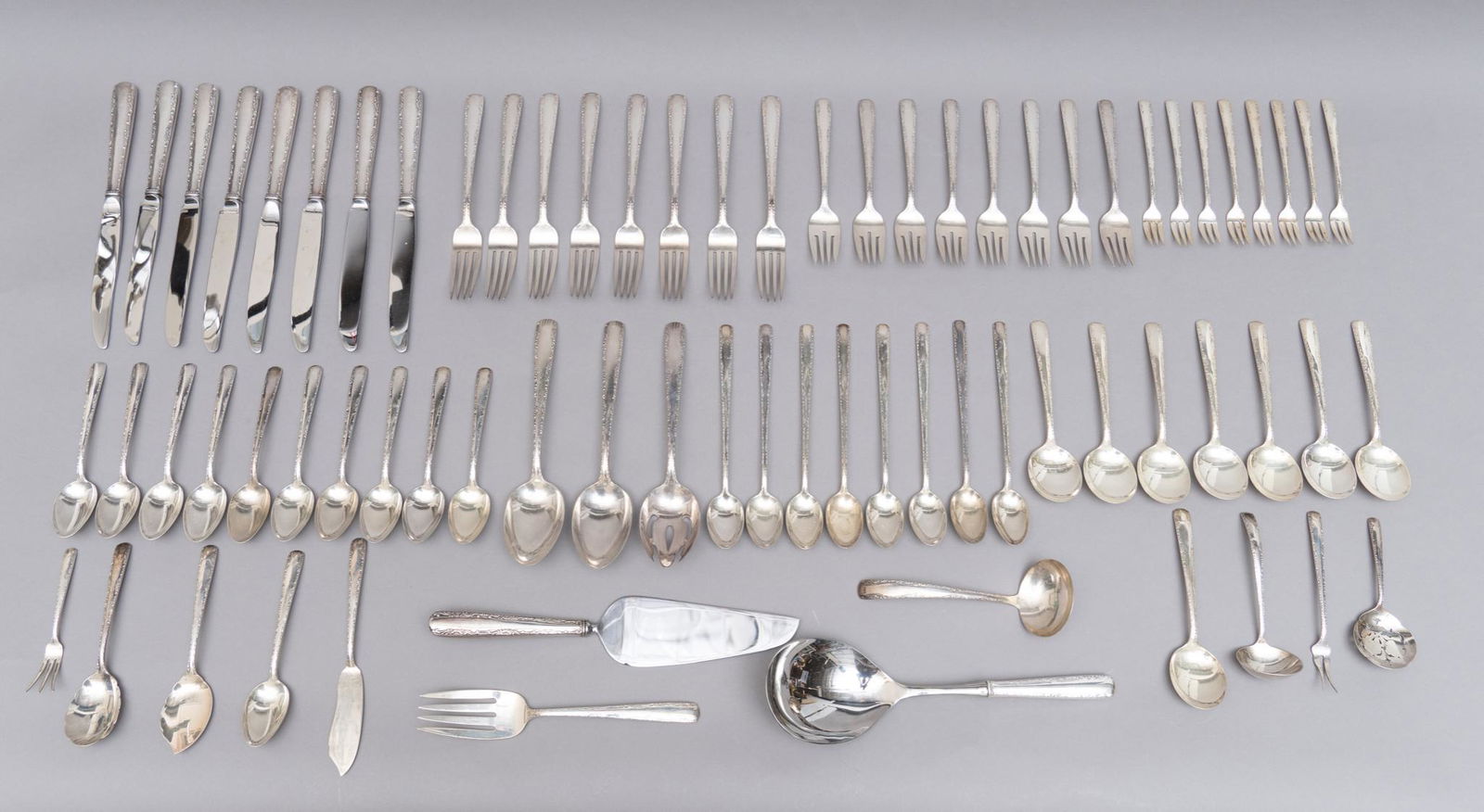 "Camellia" by Gorham Sterling Silver Flatware Set (1 of 10)