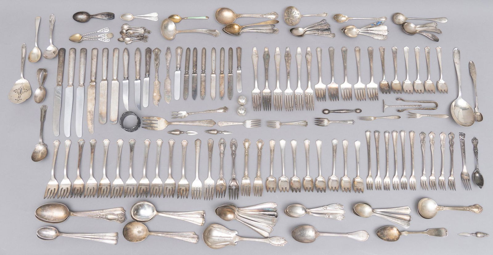 Collection of Antique Sterling Silver Flatware (1 of 9)